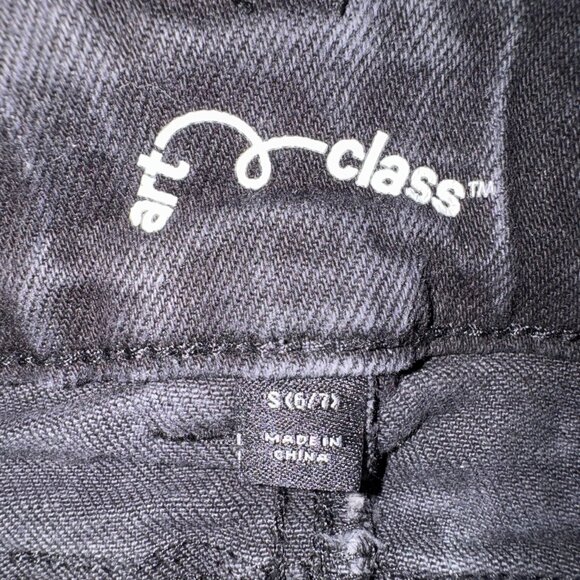 Art Class Girls' Black Denim Mini Skirt – Size S (6/7) - Picture 2 of 3